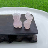 Forma bust femeie din cristal natural Ametist 4 cm sculptat manual