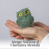 Bufnita din Aventurin Verde - Simbolul Intelepciunii si Norocului