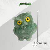 Bufnita din Aventurin Verde - Simbolul Intelepciunii si Norocului