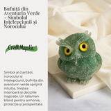 Bufnita din Aventurin Verde - Simbolul Intelepciunii si Norocului