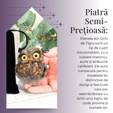 Figurina Bufnita din Ochi de Tigru – Protectie si Claritate Mentala