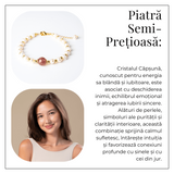 Bijuterie a Inimii Deschise - Bratara cu Cristal Capsuna si Perle
