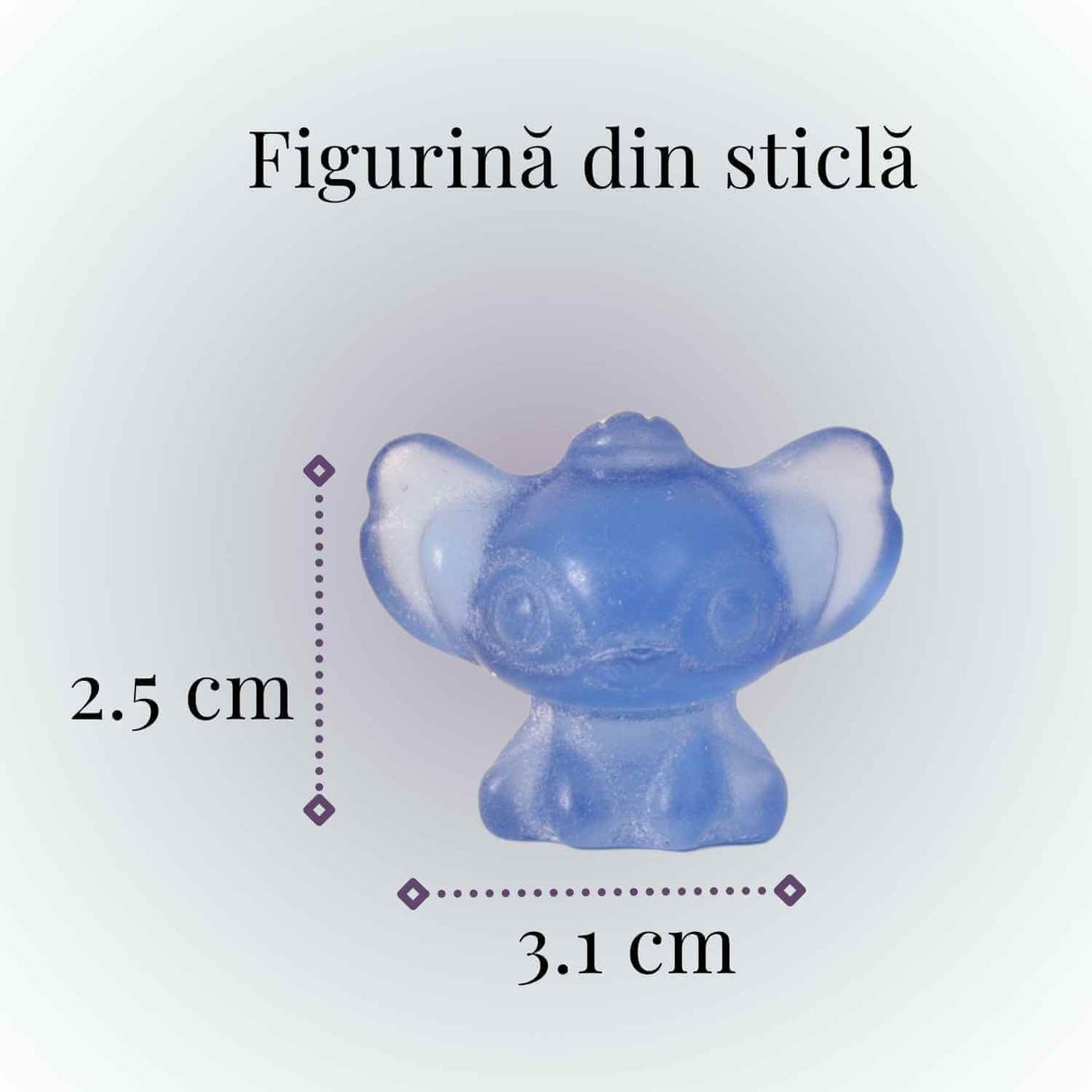 Figurina din sticla care invita la calm, simplitate si prezenta