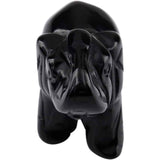Figurina elefant din piatra semi-pretioasa Ametist sculptata manual - Statuie din cristale vindecatoare Reiki de buzunar pentru meditatie, pace
