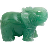 Figurina elefant din piatra semi-pretioasa Ametist sculptata manual - Statuie din cristale vindecatoare Reiki de buzunar pentru meditatie, pace