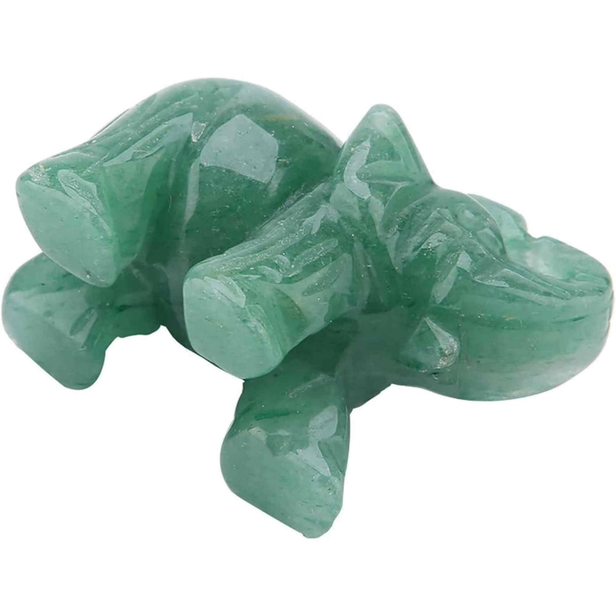 Figurina elefant din piatra semi-pretioasa Ametist sculptata manual - Statuie din cristale vindecatoare Reiki de buzunar pentru meditatie, pace