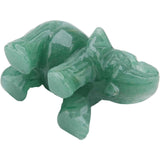 Figurina elefant din piatra semi-pretioasa Ametist sculptata manual - Statuie din cristale vindecatoare Reiki de buzunar pentru meditatie, pace