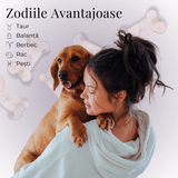 Figurina in Forma de Os din Cristale Naturale 30mm - Cuart Roz