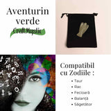 Figurina Inger din Aventurin Verde pentru Echilibru si Calm Interior, 50-55mm