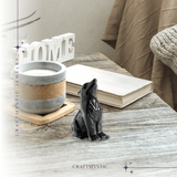 Figurina Lup din Obsidian Natural, 5 cm - Protector Energetic si Sprijin în Transformare