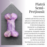 Figurina in Forma de Os din Cristale Naturale 30mm