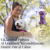 Figurina in Forma de Os din Cristale Naturale 30mm