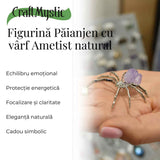 Figurina Paianjen Ametist - Echilibru Emotional si Protectie Energetica