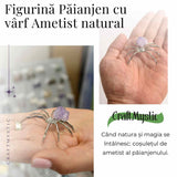 Figurina Paianjen Ametist - Echilibru Emotional si Protectie Energetica