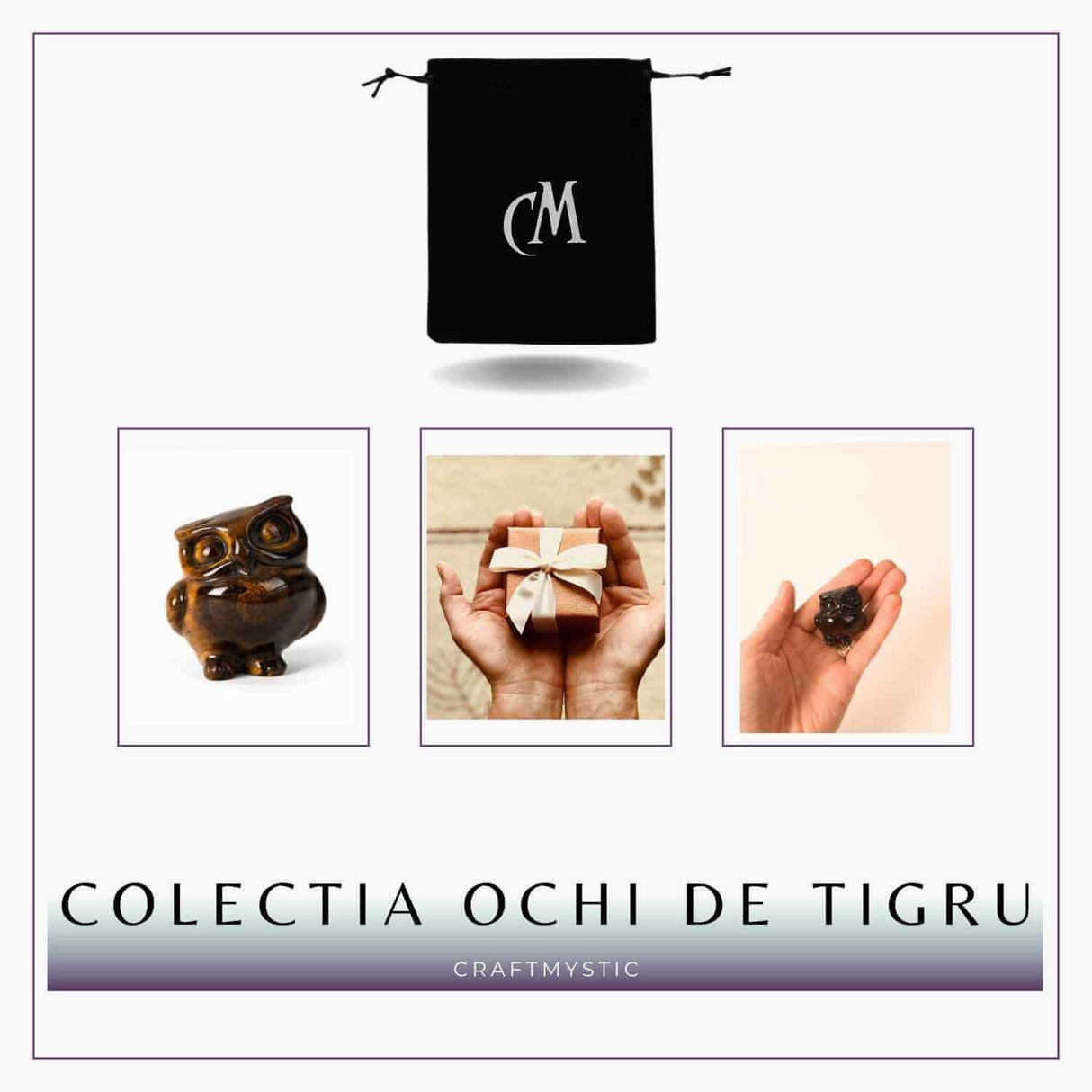 Bufnita Intelepciunii din Ochi de Tigru – Claritate Mentala si Protectie Spirituala