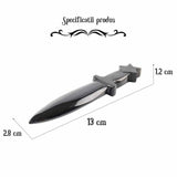 Figurina Pumnal din Obsidian Natural - Decor Elegant, Vindecare Reiki