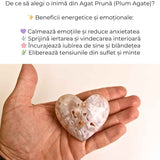 Inima din Agat Pruna – Liniste si iubire in forma pura