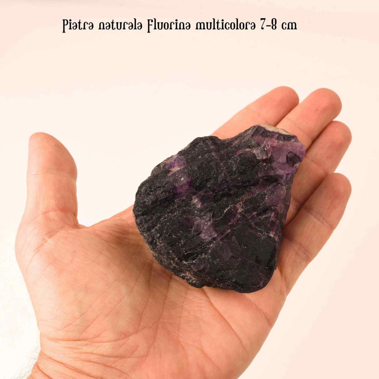 Fluorina Mov Bruta Naturala 6-7 cm - Cadoul Perfect pentru Meditatie, Decor si Colectionari - Piatra Semipretioasa pentru Vindecare si Echilibru