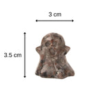 Figurina 3.5 cm in forma de fantoma din piatra semipretioasa Obsidian, sculptata manual