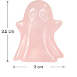 Figurina 3.5 cm in forma de fantoma din piatra semipretioasa Obsidian, sculptata manual