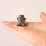 Figurina 3.5 cm in forma de fantoma din piatra semipretioasa Obsidian, sculptata manual