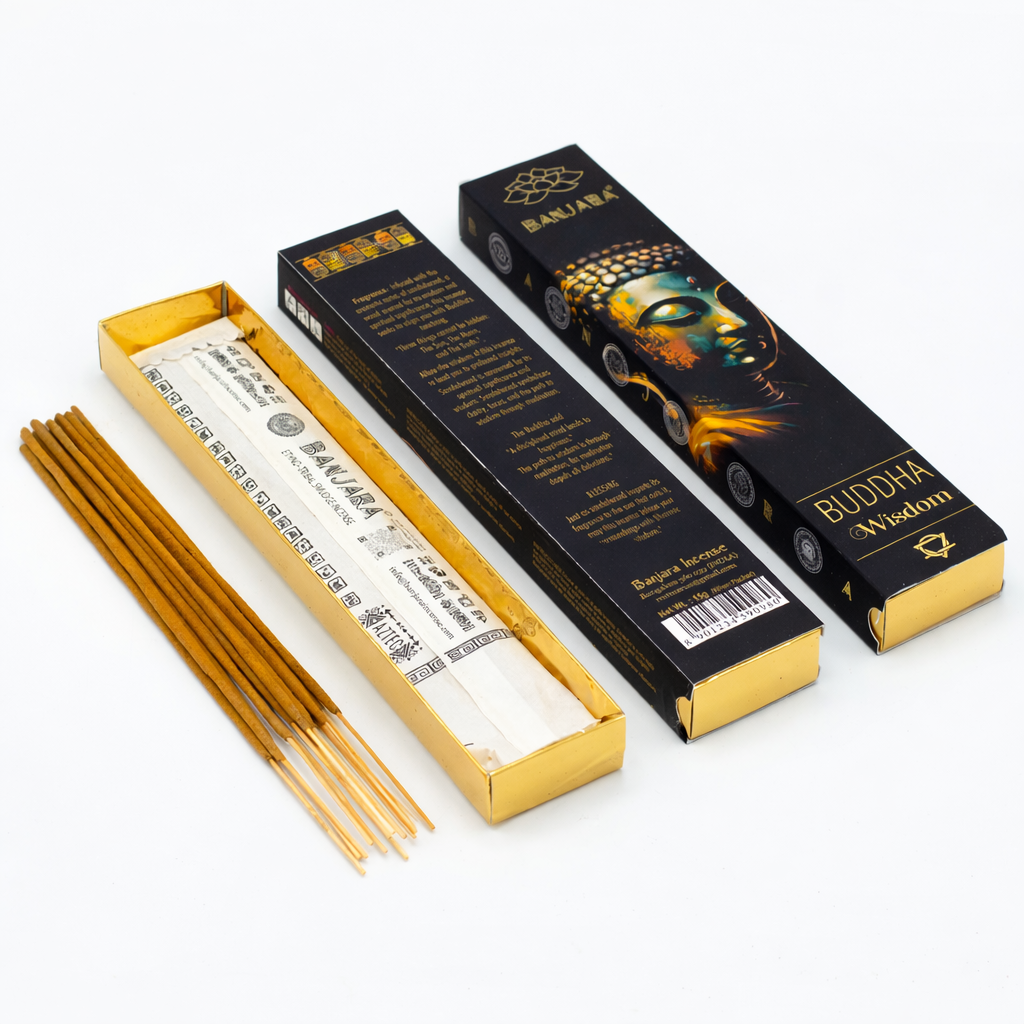 Banjara Buddha – Wisdom – Betisoare Parfumate Naturale pentru Claritate si Intelepciune