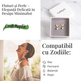 Eleganta delicata - Cercei fluturi si perle