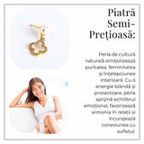 Talisman delicat cu perla si scoica - Cercei norocosi pentru fiecare zi