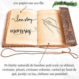 Jurnal piele naturala cu Aventurin verde - Creativitate si energie pozitiva