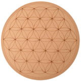Grila de Cristale din MDF cu Simbolul Florii Vietii - 30 cm
