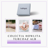 Bratara Elastica cu Margele Naturale de 8mm din Howlita