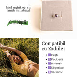 Inel argint 925 cu Ametrin natural - Claritate, armonie si eleganta