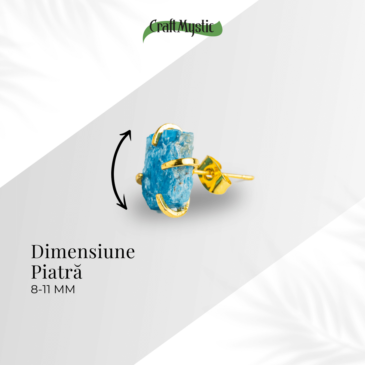 Cercei de Claritate si Inspiratie - Apatit Natural si Finisaj Auriu