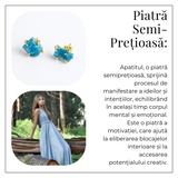 Cercei de Claritate si Inspiratie - Apatit Natural si Finisaj Auriu