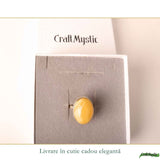 Inel Argint 925 cu Chihlimbar Galben Oval – Eleganta Solara si Feminitate
