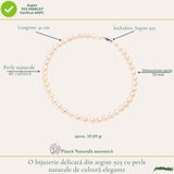 Colier Argint 925 cu Perle Naturale de Cultura – Eleganta si Feminitate Delicata