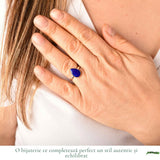 Inel argint 925 cu Lapis Lazuli lacrima – claritate si echilibru interior