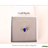Inel argint 925 cu Lapis Lazuli lacrima – claritate si echilibru interior