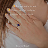 Inel argint 925 cu Lapis Lazuli delicat – claritate si eleganta fina