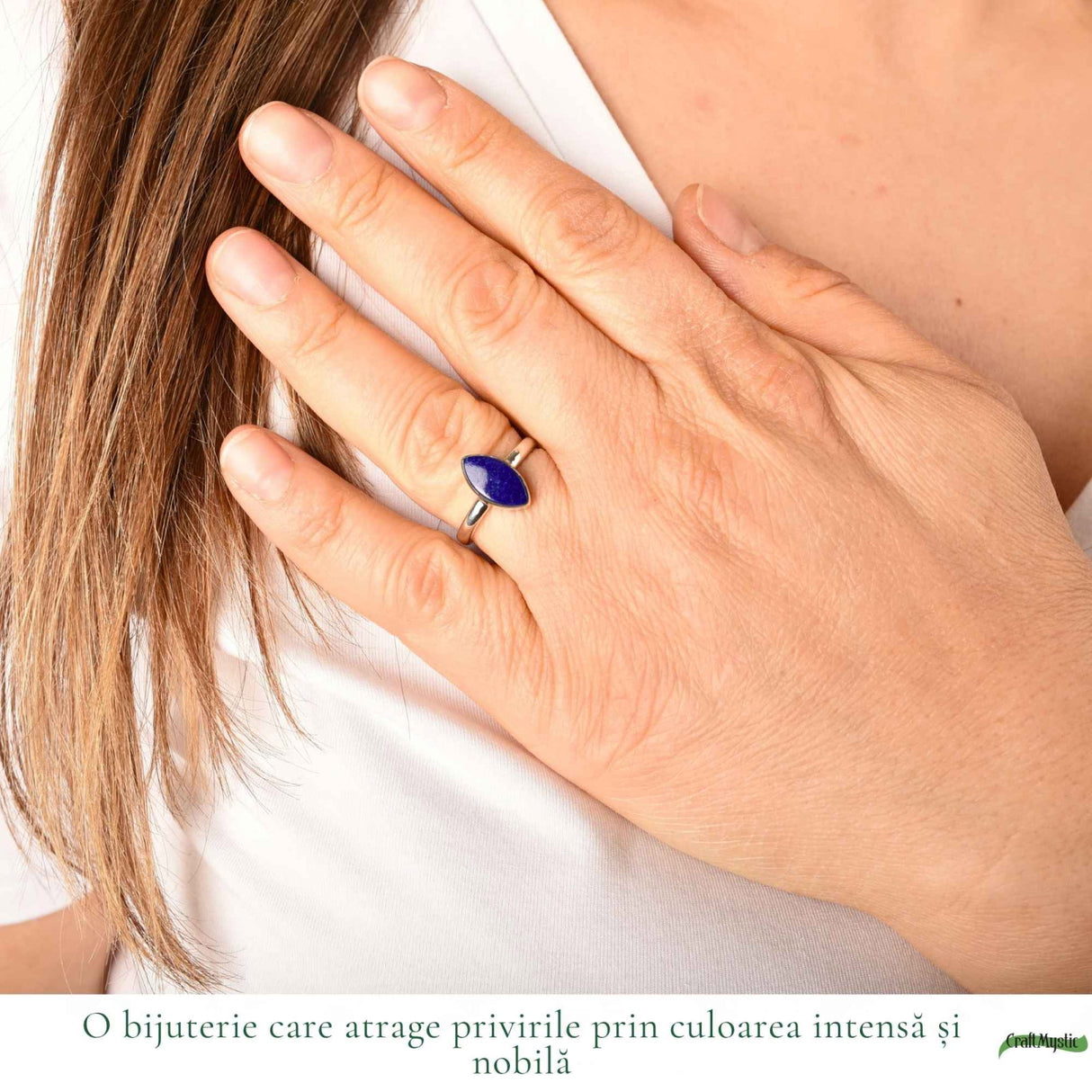 Inel argint 925 cu Lapis Lazuli delicat – claritate si eleganta fina