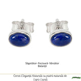 Cercei Lapis Lazuli Oval Argint 925 – Claritate si Eleganta