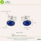Cercei Lapis Lazuli Oval Argint 925 – Claritate si Eleganta