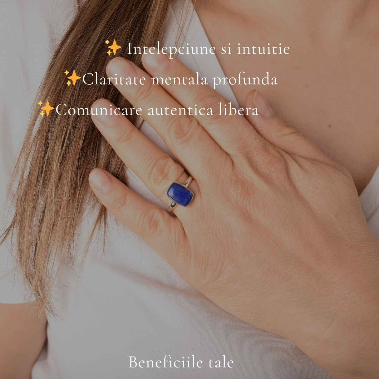 Inel argint 925 cu Lapis Lazuli dreptunghi – claritate si eleganta