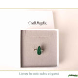 Inel Argint 925 cu Malachit Lacrima – Protectie si Feminitate Eleganta