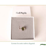 Inel Argint 925 cu Moldavit Natural Brut, M6.5/53 – Activare Chakre si Vindecare Energetica