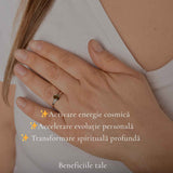 Inel Argint 925 cu Moldavit Fatetat Oval – Claritate si Transformare