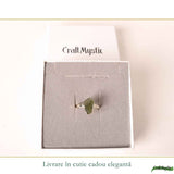 Inel Argint 925 cu Moldavit Natural, M10/61 – Claritate, Intuitie si Conexiune Universala