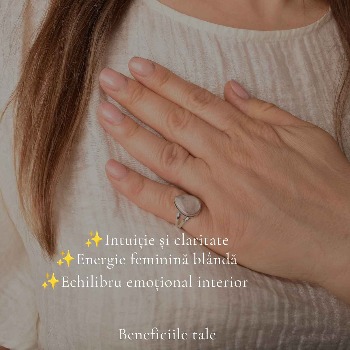 Inel Argint 925 cu Piatra Lunii Fatetata Lacrima – Intuitie si Eleganta Feminina