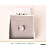 Inel Argint 925 cu Piatra Lunii Oval – Intuitie si Echilibru Interior