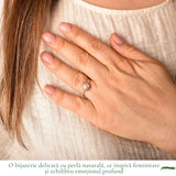 Inel Argint 925 cu Perla si Soare – Feminitate Luminoasa si Energie Pozitiva